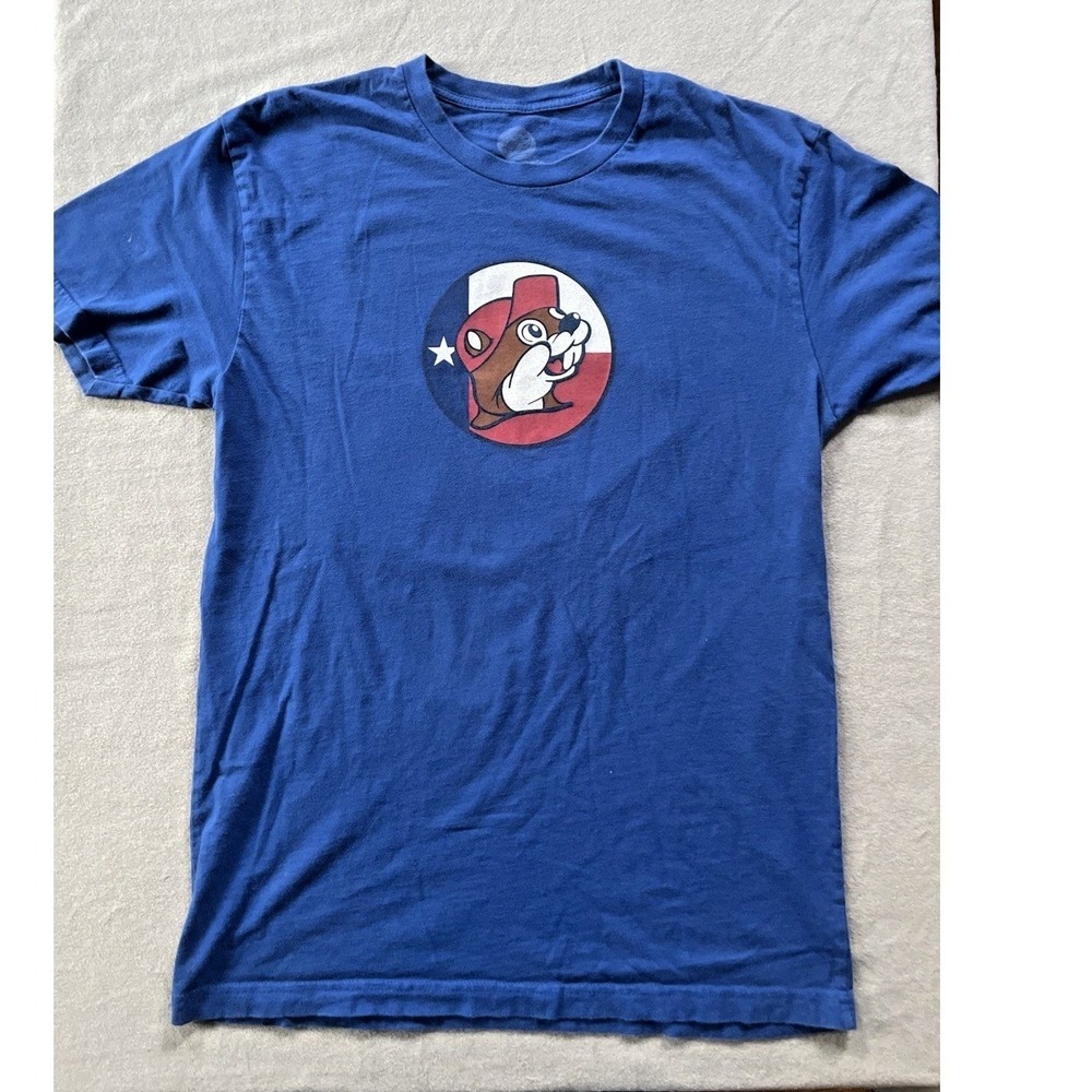 Buc-ee's Mens Medium T-Shirt Blue Don't Mess With Texas Graphic Cotton‎
